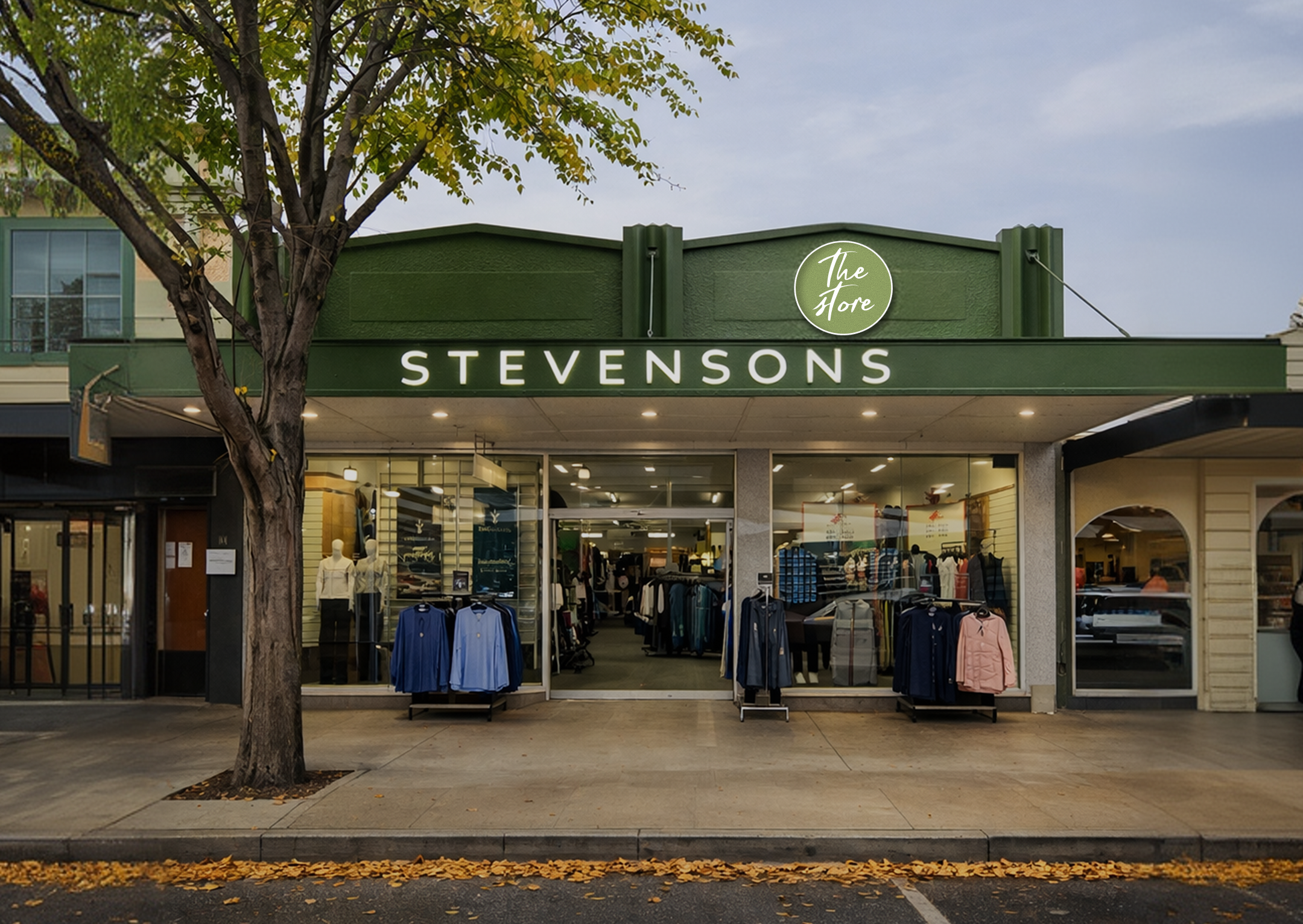 The store front of stevensons the store